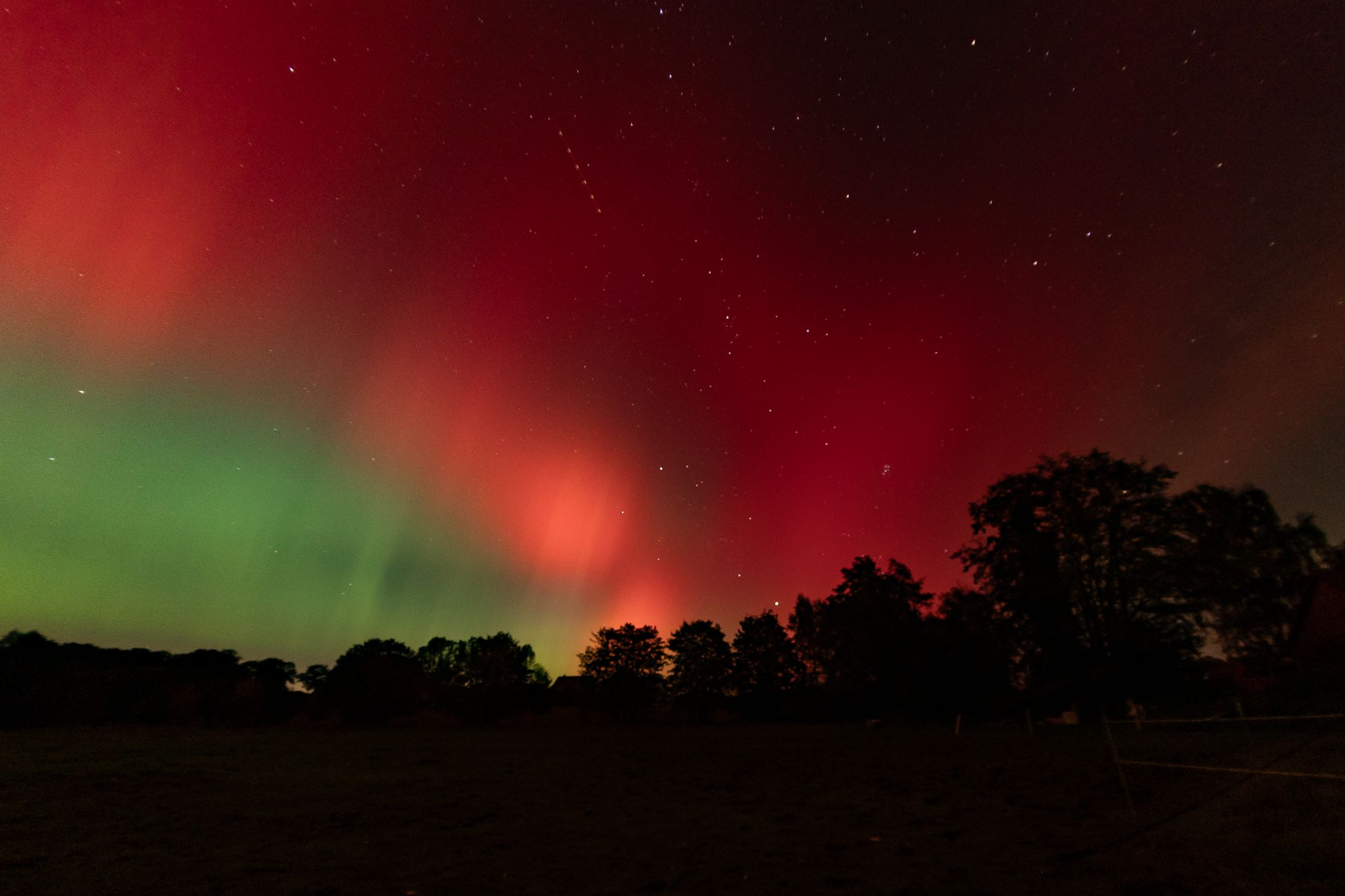 Polarlichter über Groß Henstedt