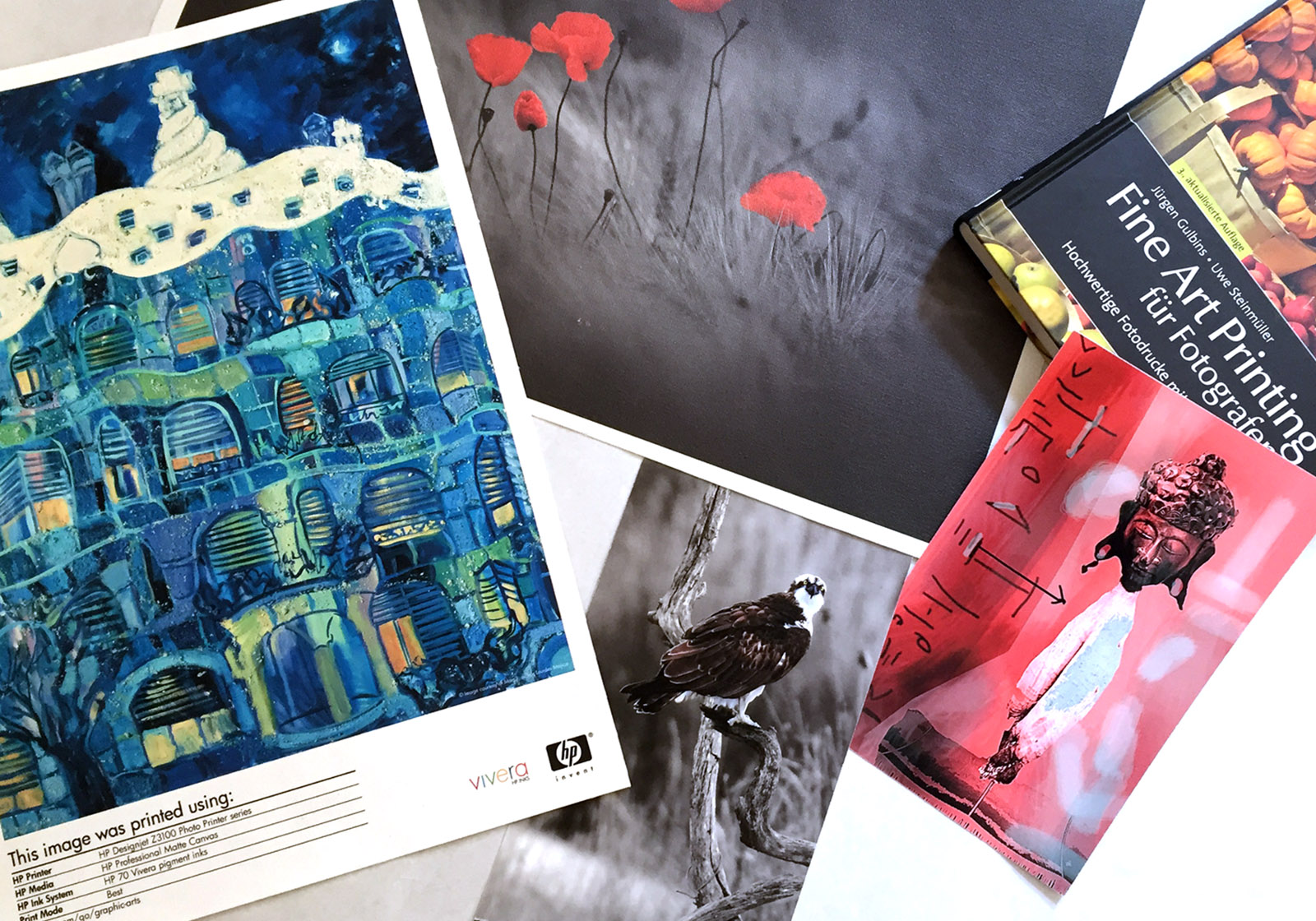 FineArt-Prints auf Leinwand, Polycotton Canvas und FineArt Pearl