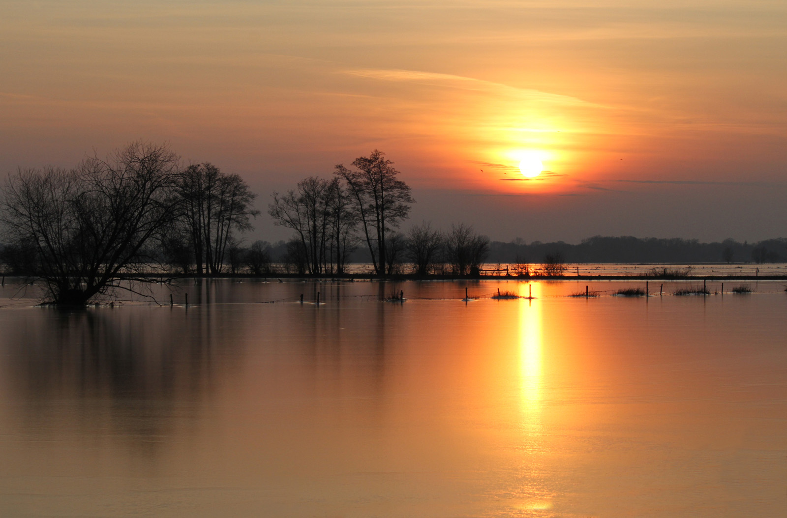 Eislandschaft in der Abendsonne